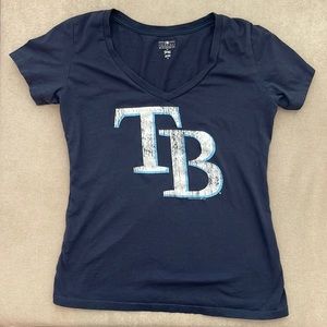 Tampa Bay Rays navy blue shirt medium